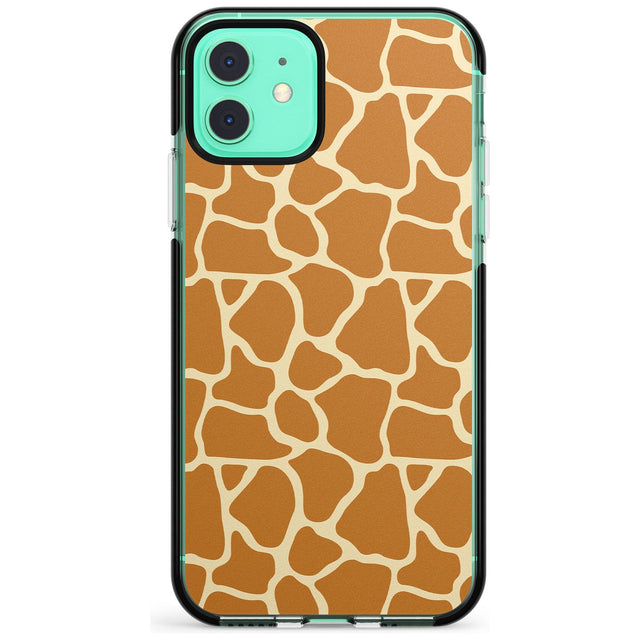 Giraffe Pattern Black Impact Phone Case for iPhone 11 Pro Max