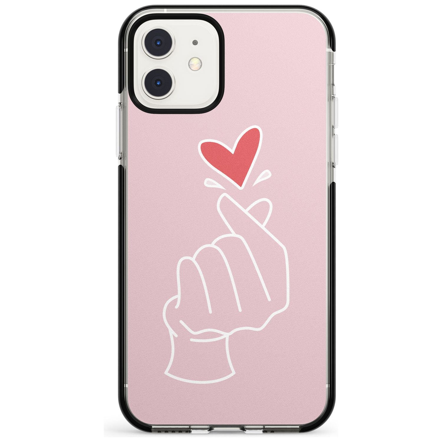 Finger Heart in Pink Pink Fade Impact Phone Case for iPhone 11 Pro Max