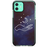 Floating Moon Above Hand Pink Fade Impact Phone Case for iPhone 11 Pro Max