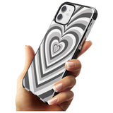 Monochrome Heart Illusion Black Impact Phone Case for iPhone 11 Pro Max