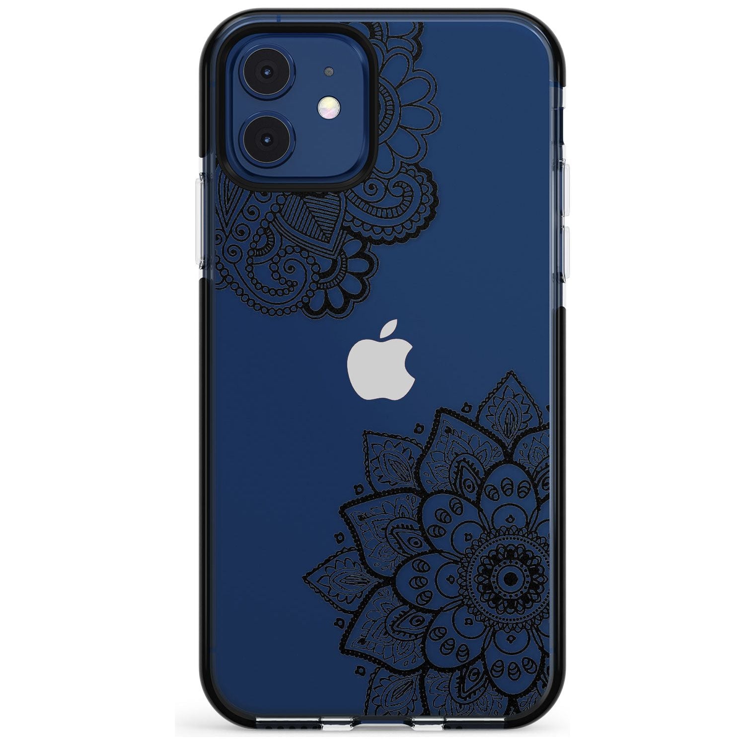 Black Henna Florals Black Impact Phone Case for iPhone 11 Pro Max