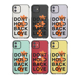 Don't Hold Back Love - Blue & White Impact Phone Case for iPhone 11, iphone 12