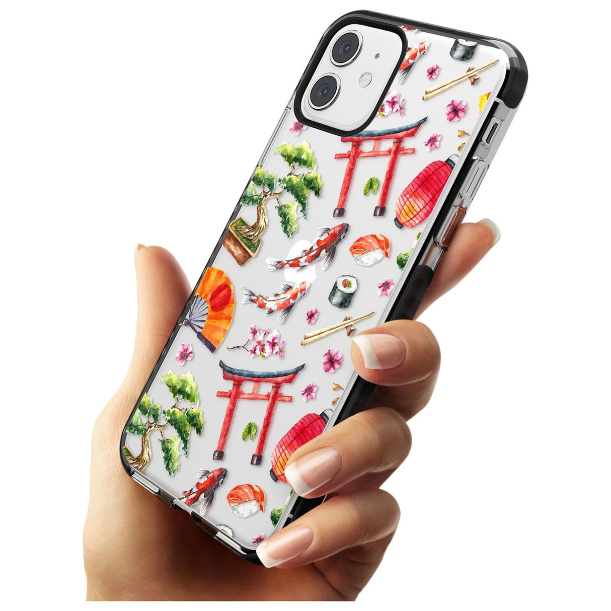 Mixed Japanese Watercolour Pattern iPhone Case   Phone Case - Case Warehouse