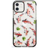 Koi Fish Japanese Watercolour iPhone Case  Black Impact Phone Case - Case Warehouse