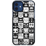 Checkerboard Heads Black Impact Phone Case for iPhone 11 Pro Max