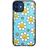 Daisy Faces Kawaii Pattern Black Impact Phone Case for iPhone 11 Pro Max