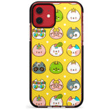 Mythical Cats Kawaii Pattern Black Impact Phone Case for iPhone 11 Pro Max