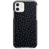 Confetti (Black) Phone Case iPhone 11 / Black Impact Case,iPhone 12 Mini / Black Impact Case Blanc Space