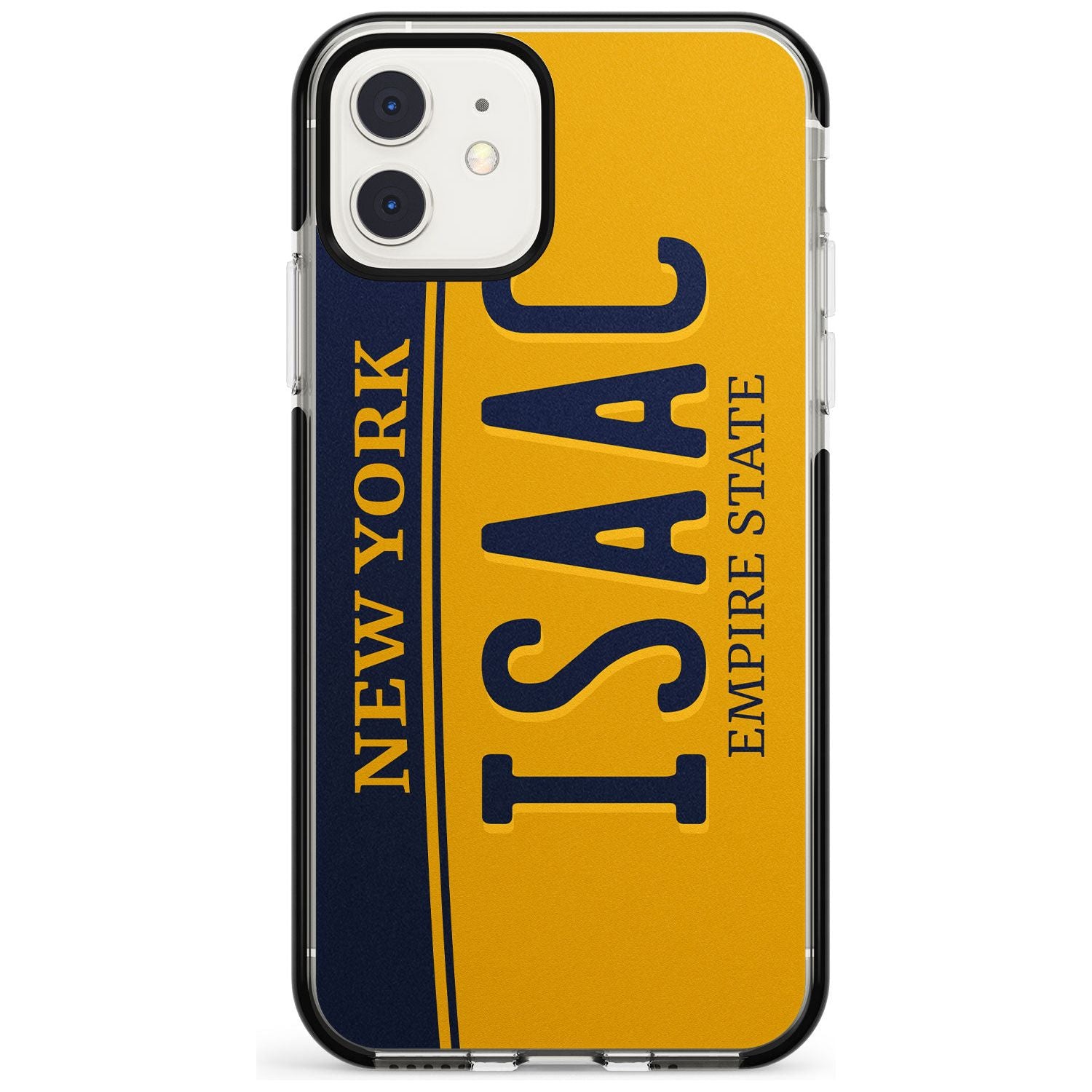 New York License Plate Pink Fade Impact Phone Case for iPhone 11 Pro Max