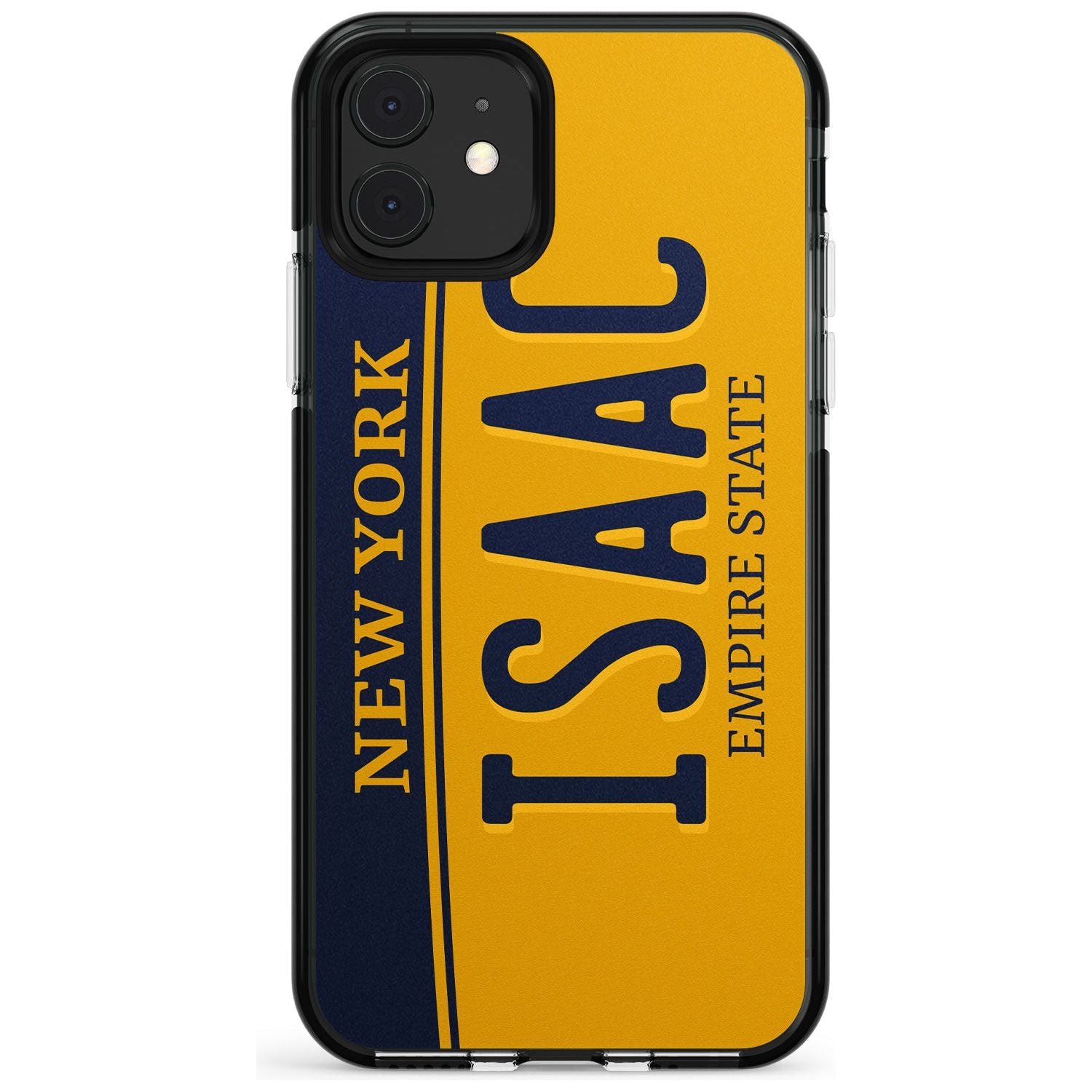 New York License Plate Pink Fade Impact Phone Case for iPhone 11 Pro Max