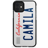 California License Plate Pink Fade Impact Phone Case for iPhone 11 Pro Max