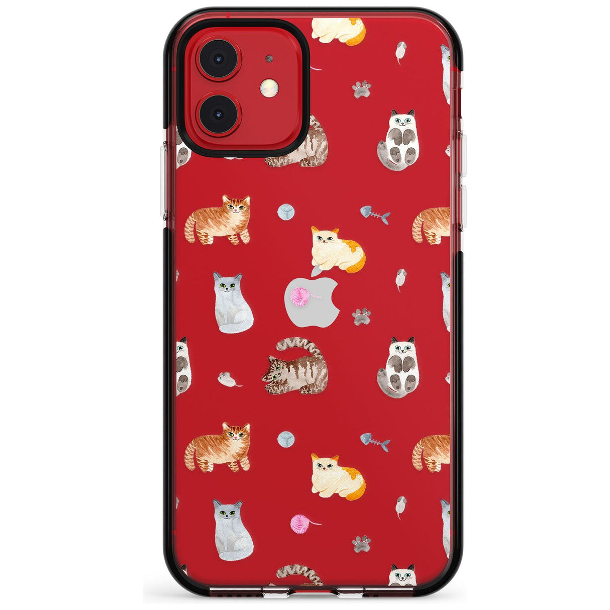 Cats with Toys - Clear Pink Fade Impact Phone Case for iPhone 11 Pro Max