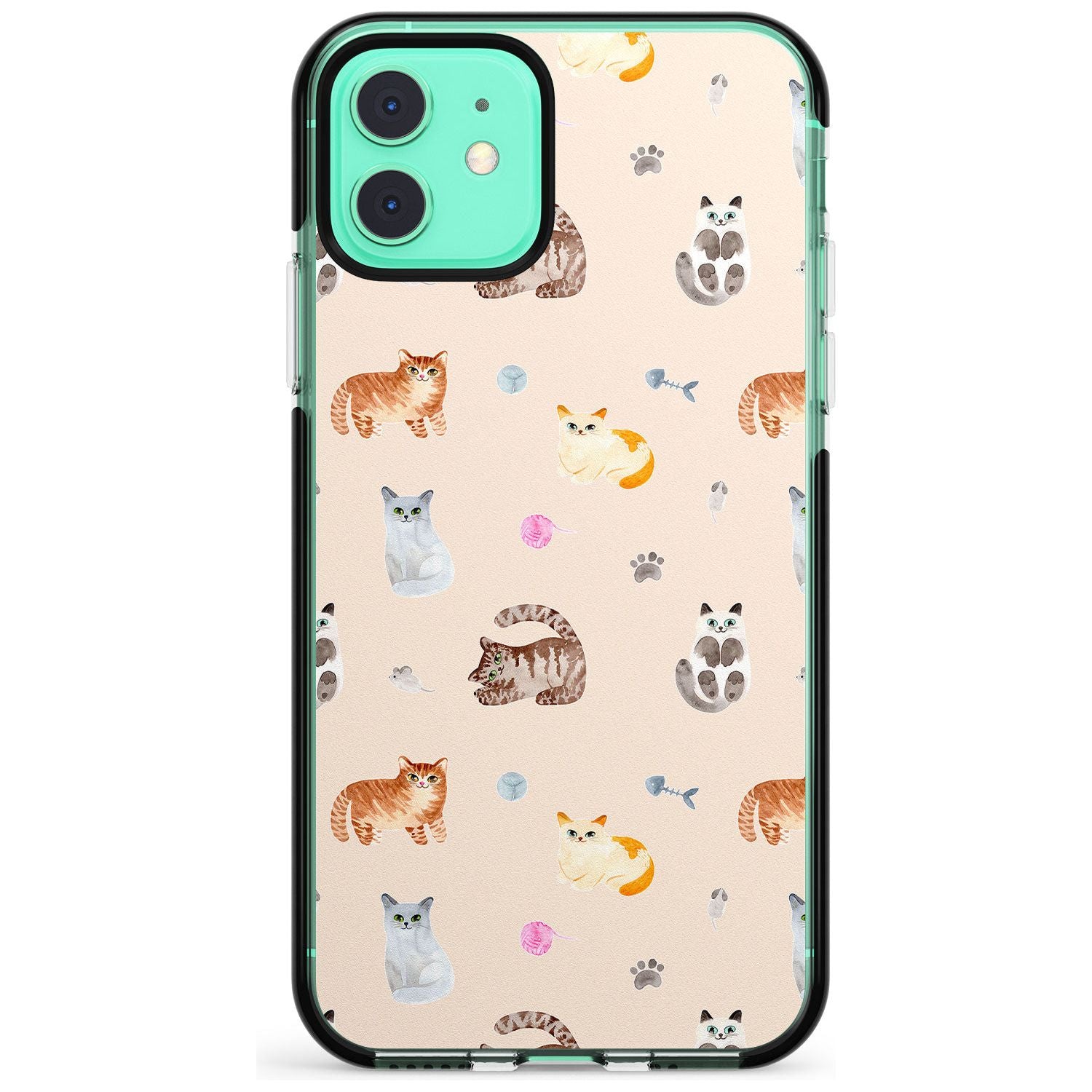 Cats with Toys Pink Fade Impact Phone Case for iPhone 11 Pro Max