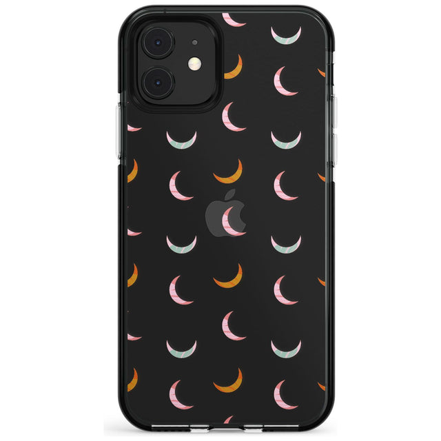 Colourful Crescent Moons Pink Fade Impact Phone Case for iPhone 11 Pro Max