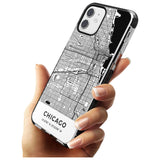 Map of Chicago, Illinois Black Impact Phone Case for iPhone 11