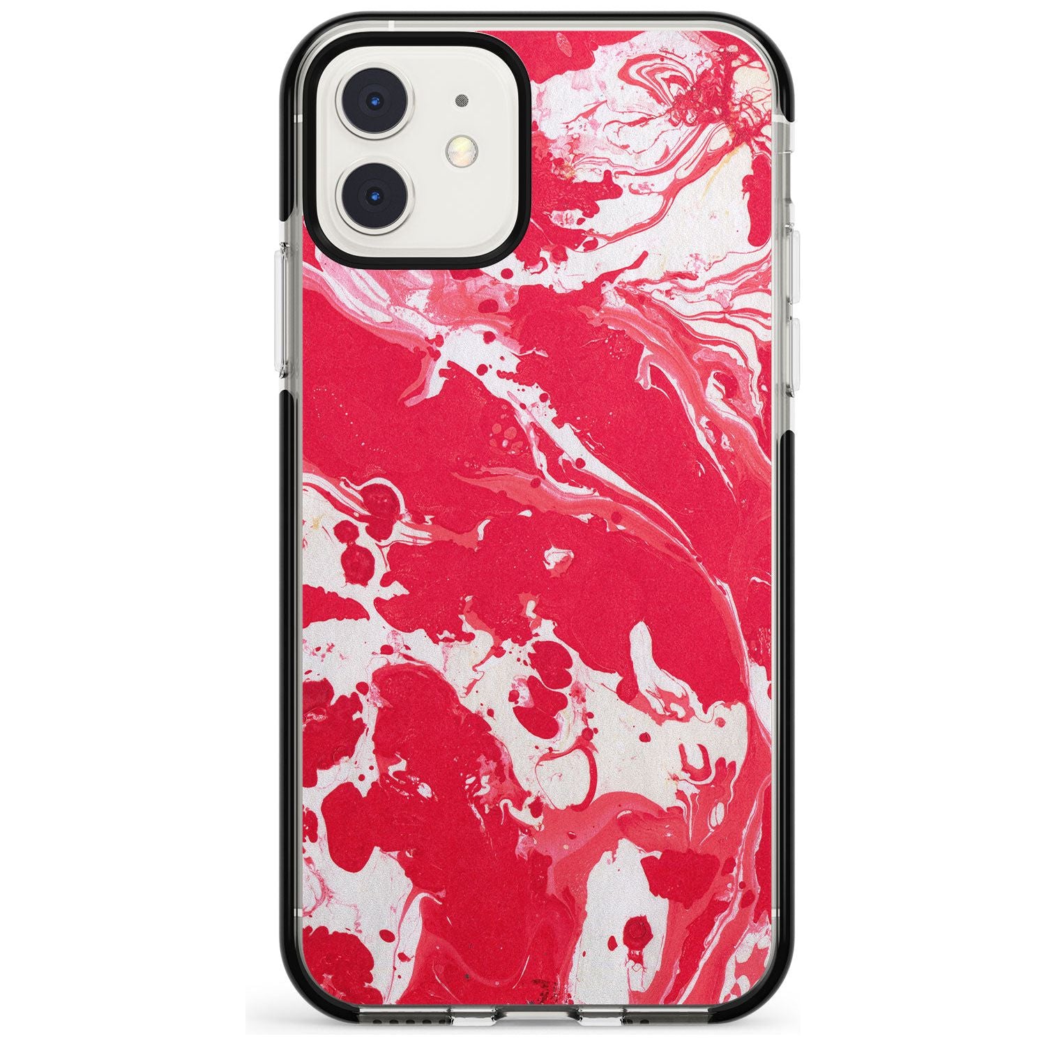 Red & White - Marbled Paper iPhone Case   Phone Case - Case Warehouse