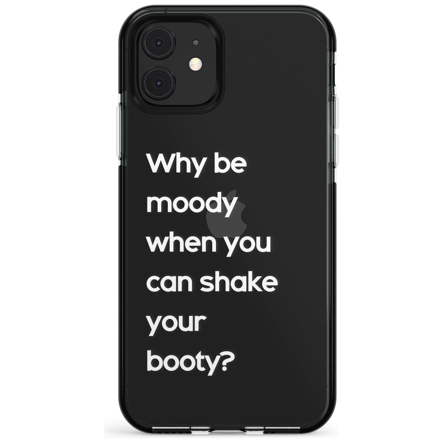 Why be moody? (White) Pink Fade Impact Phone Case for iPhone 11 Pro Max