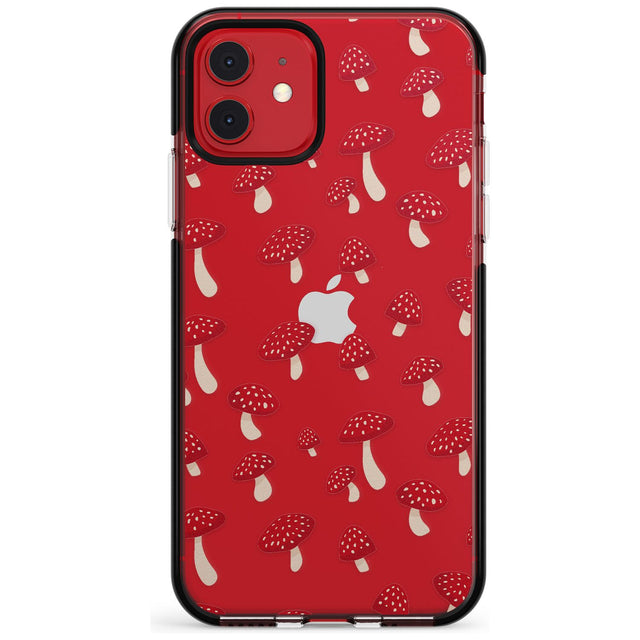 Magical Mushrooms Pattern Black Impact Phone Case for iPhone 11 Pro Max