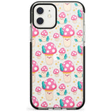 Cute Mushrooms Pattern Black Impact Phone Case for iPhone 11 Pro Max