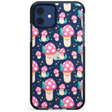 Cute Mushrooms Pattern Black Impact Phone Case for iPhone 11 Pro Max