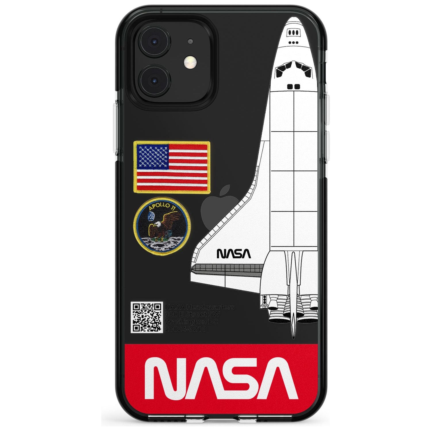 NASA Apollo 11 Black Impact Phone Case for iPhone 11 Pro Max