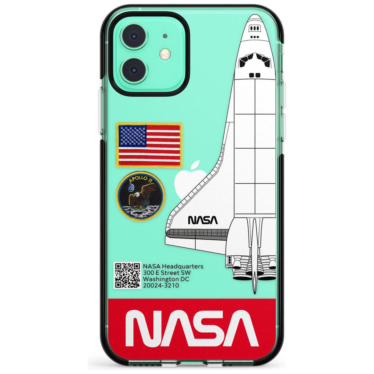 NASA Apollo 11 Black Impact Phone Case for iPhone 11 Pro Max