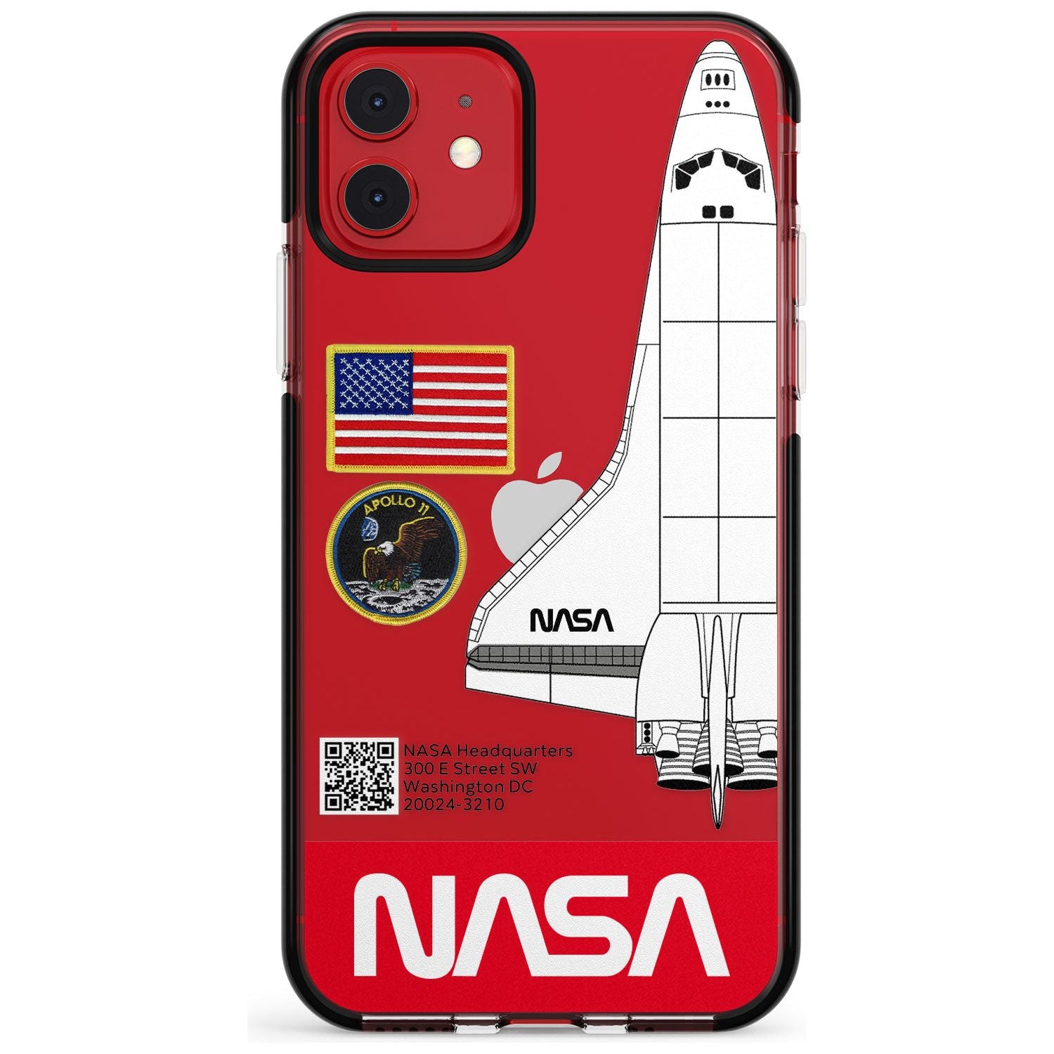 NASA Apollo 11 Black Impact Phone Case for iPhone 11 Pro Max