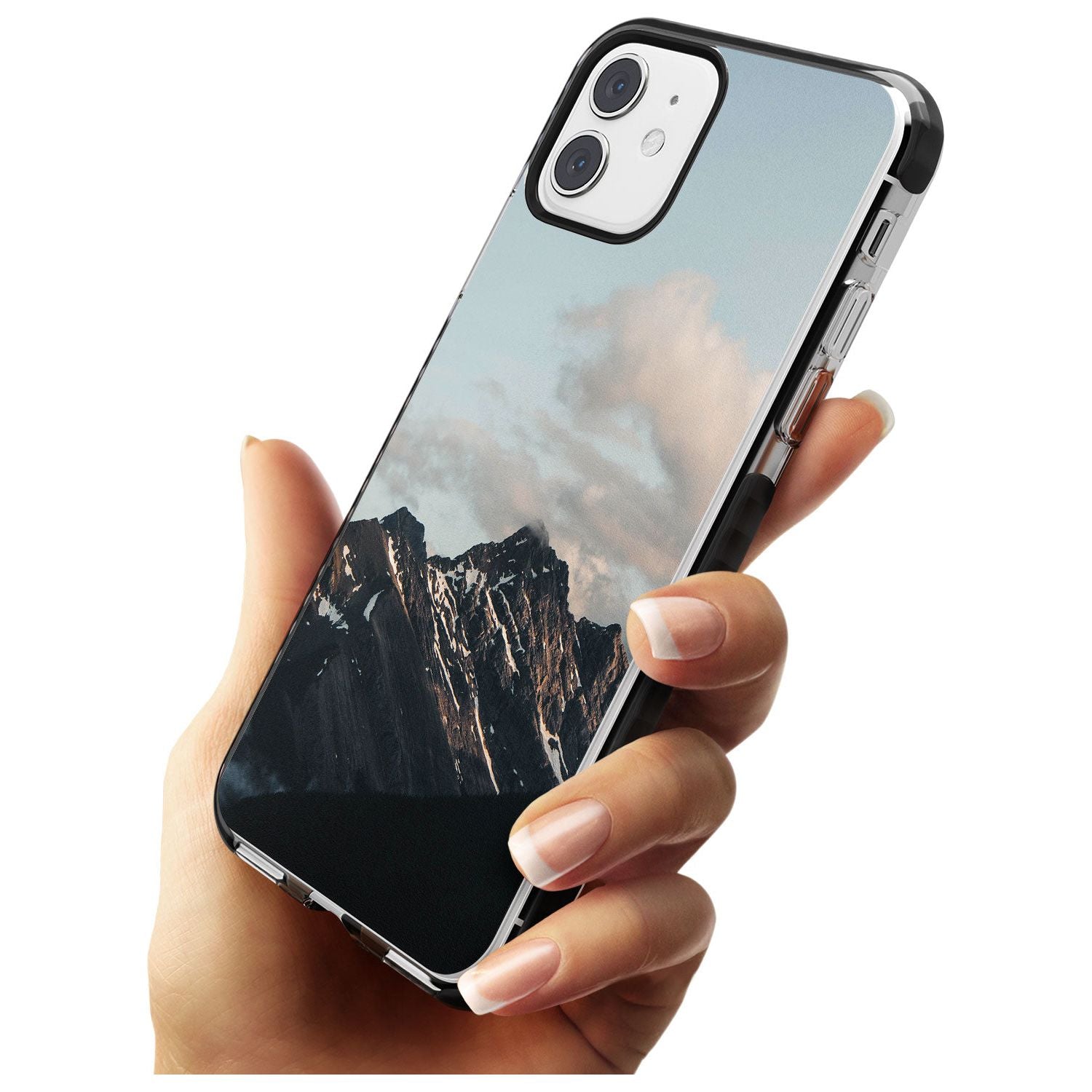 Mountain Range Photograph Black Impact Phone Case for iPhone 11