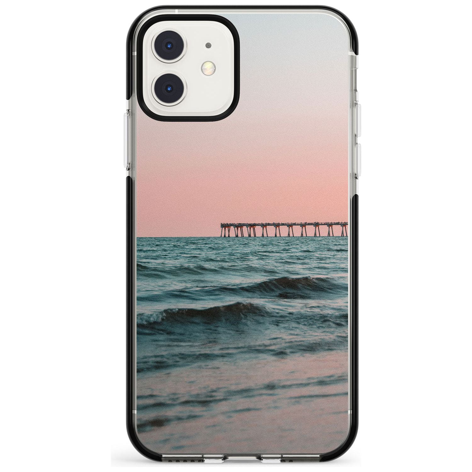 Beach Pier Photograph Black Impact Phone Case for iPhone 11