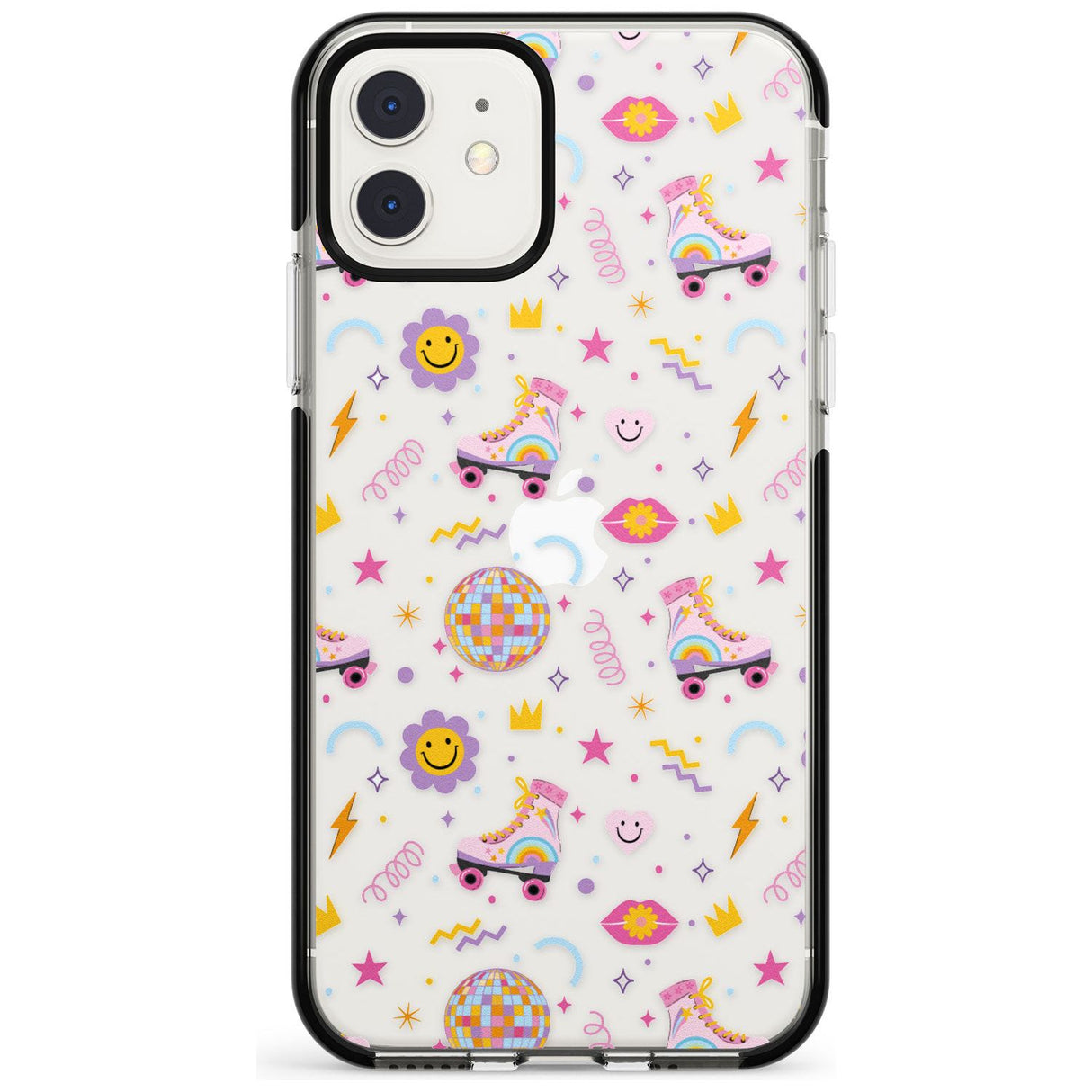 Roller Disco Pattern Black Impact Phone Case for iPhone 11 Pro Max