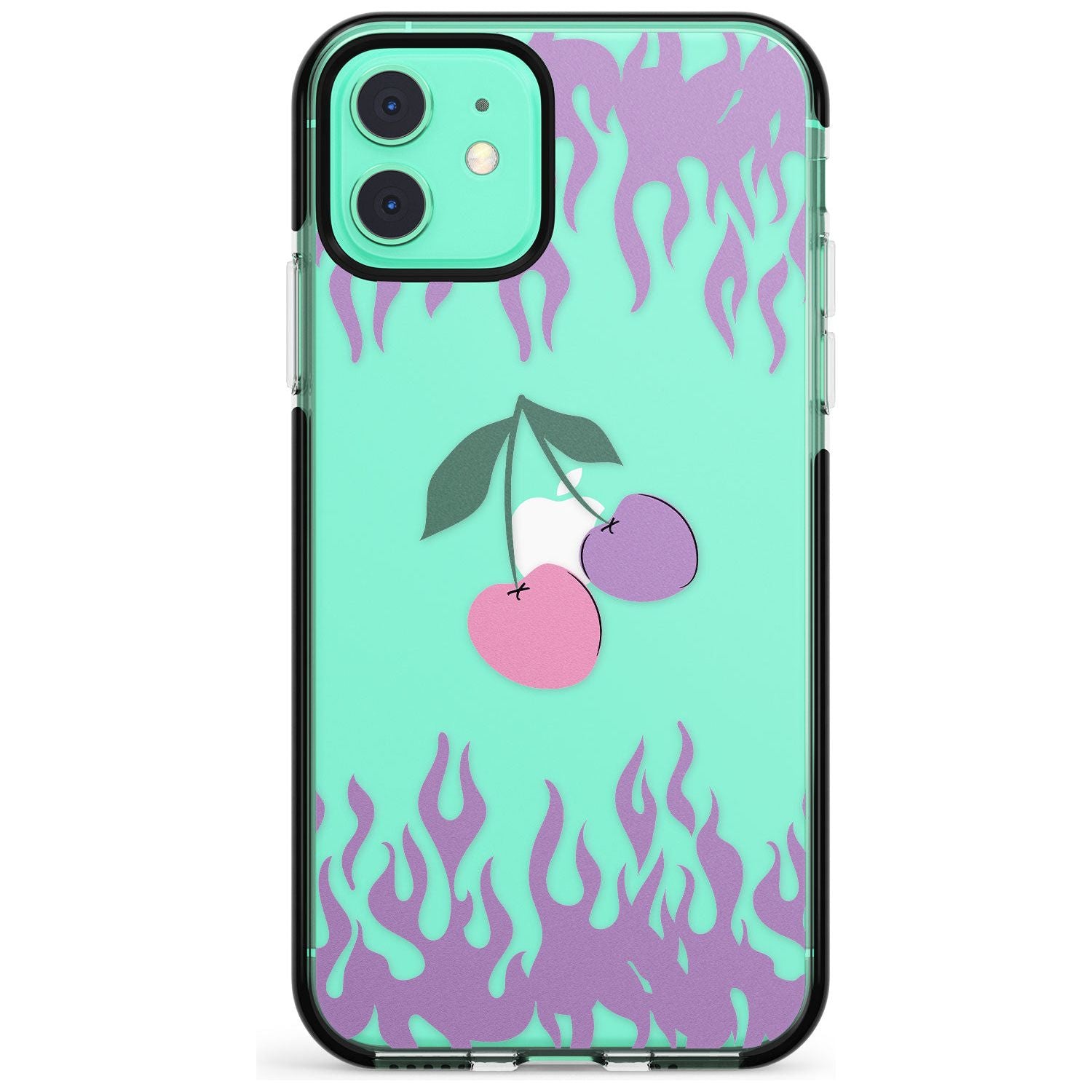 Cherries n' Flames Black Impact Phone Case for iPhone 11 Pro Max