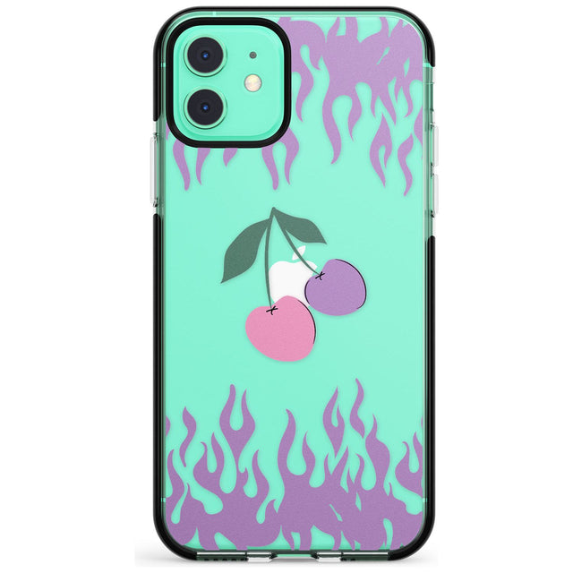 Cherries n' Flames Black Impact Phone Case for iPhone 11 Pro Max