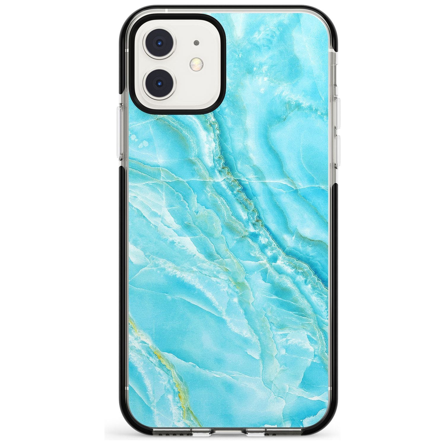 Bright Blue Onyx Marble Texture Pink Fade Impact Phone Case for iPhone 11 Pro Max