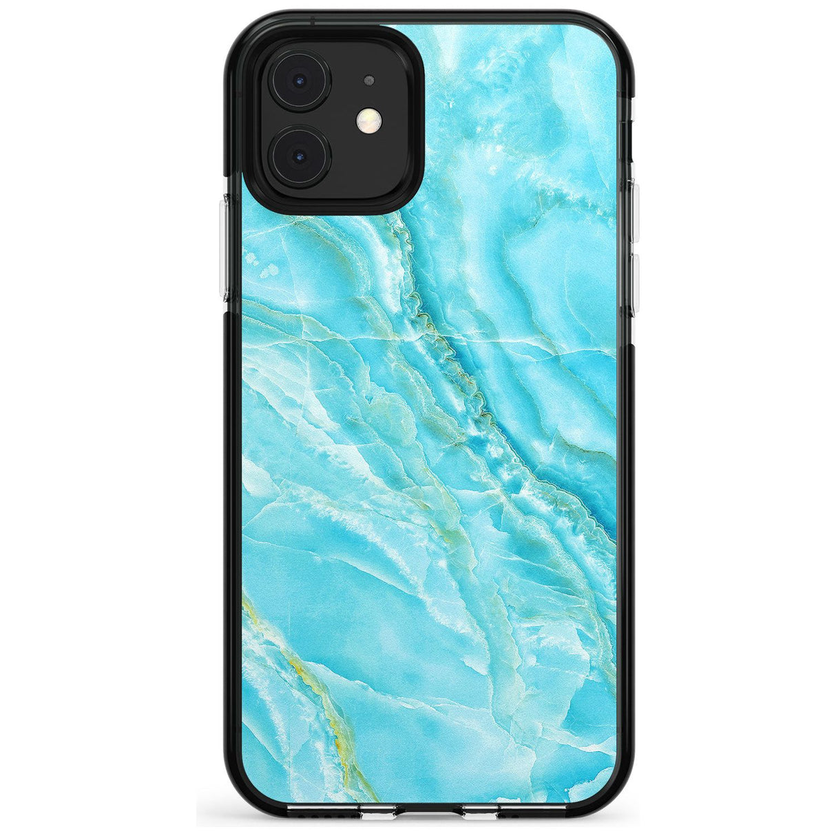 Bright Blue Onyx Marble Texture Pink Fade Impact Phone Case for iPhone 11 Pro Max