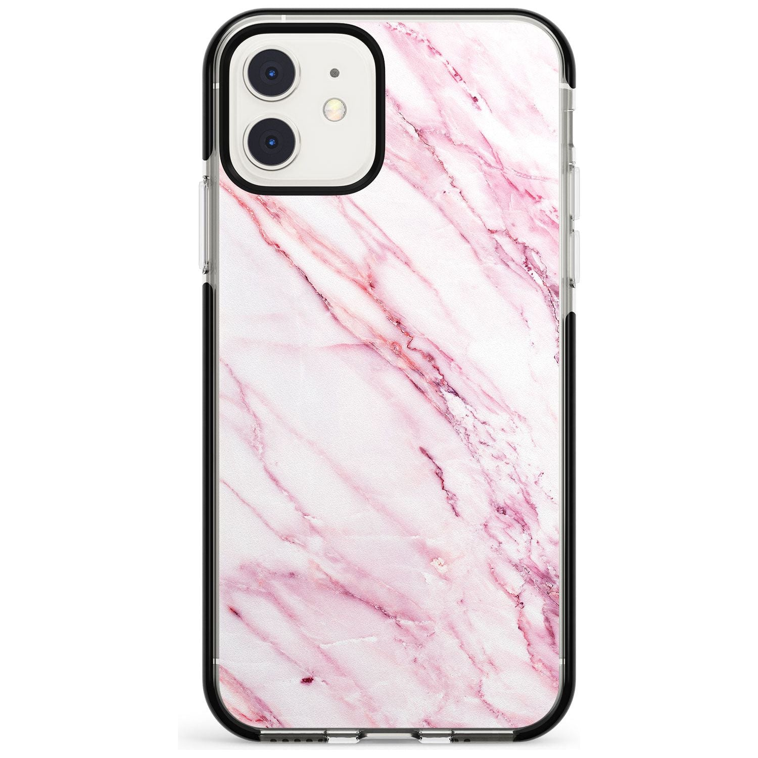 White & Pink Onyx Marble Texture Pink Fade Impact Phone Case for iPhone 11 Pro Max