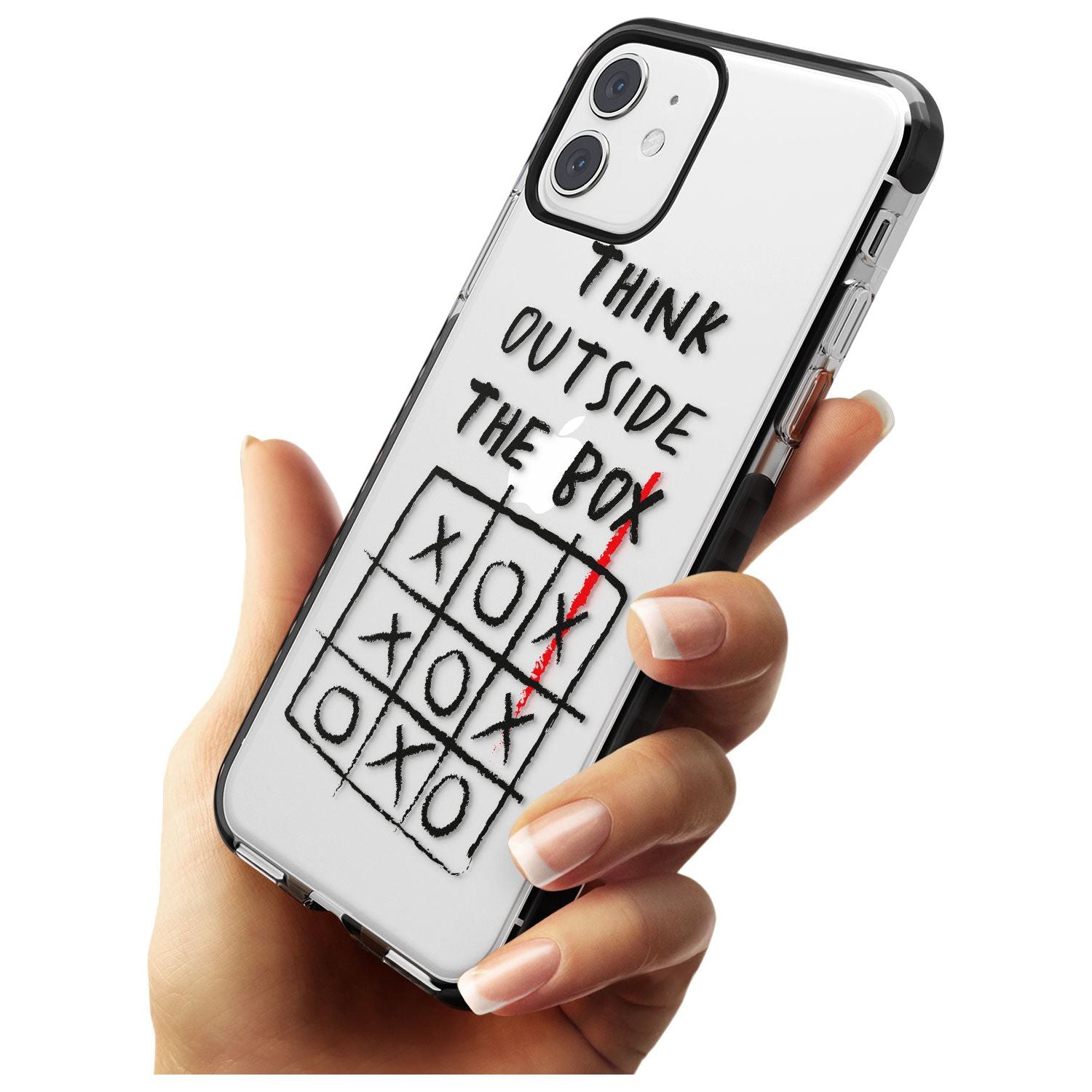 "Think Outside the Box" Black Impact Phone Case for iPhone 11