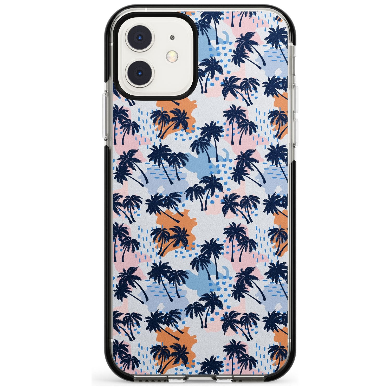Summer Palm Trees Pink Fade Impact Phone Case for iPhone 11 Pro Max