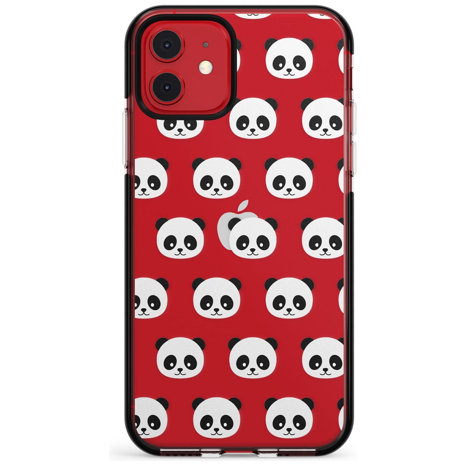 Panda Face Pattern Pink Fade Impact Phone Case for iPhone 11 Pro Max