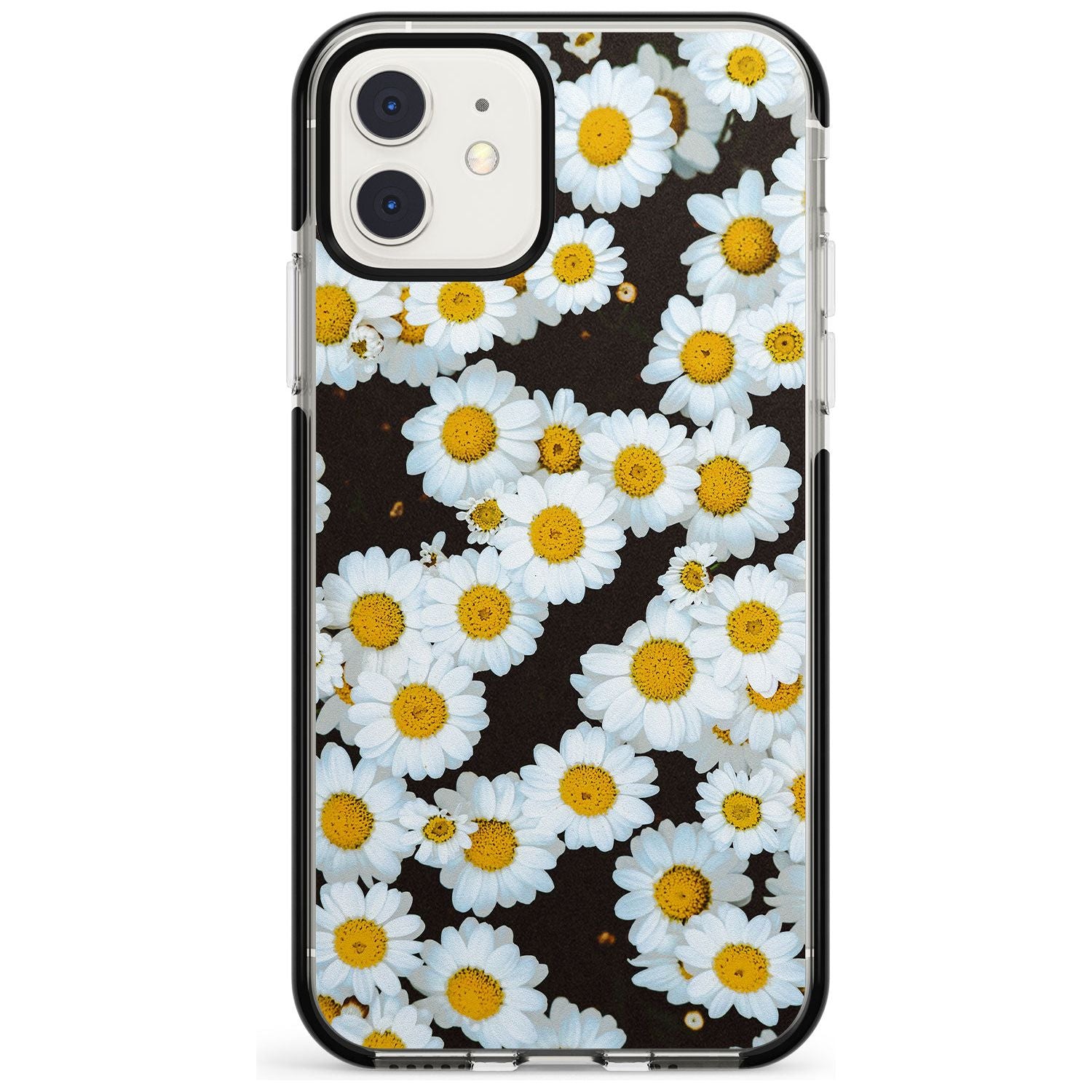 Daisies - Real Floral Photographs iPhone Case  Black Impact Phone Case - Case Warehouse