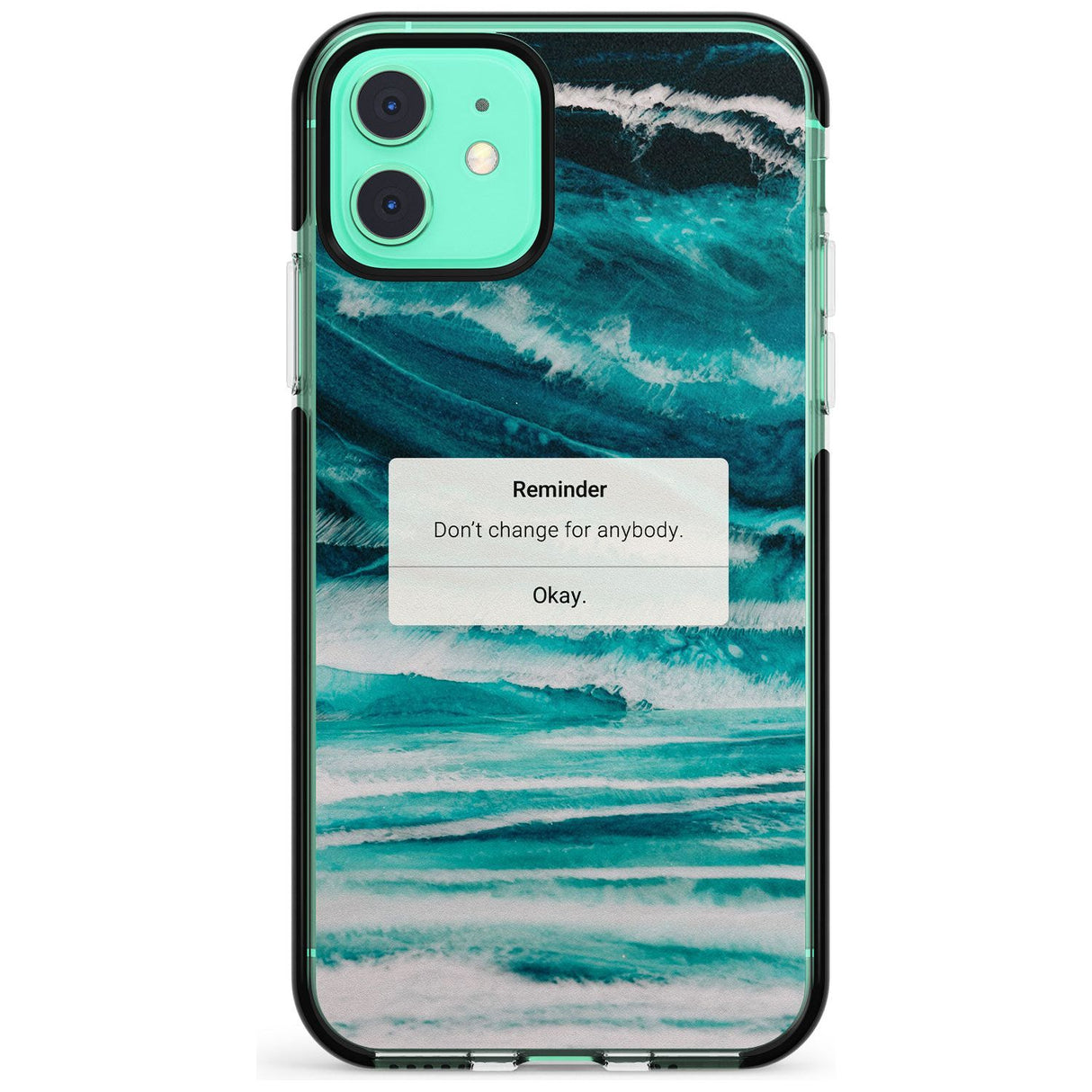 "Don't Change" iPhone Reminder Pink Fade Impact Phone Case for iPhone 11 Pro Max