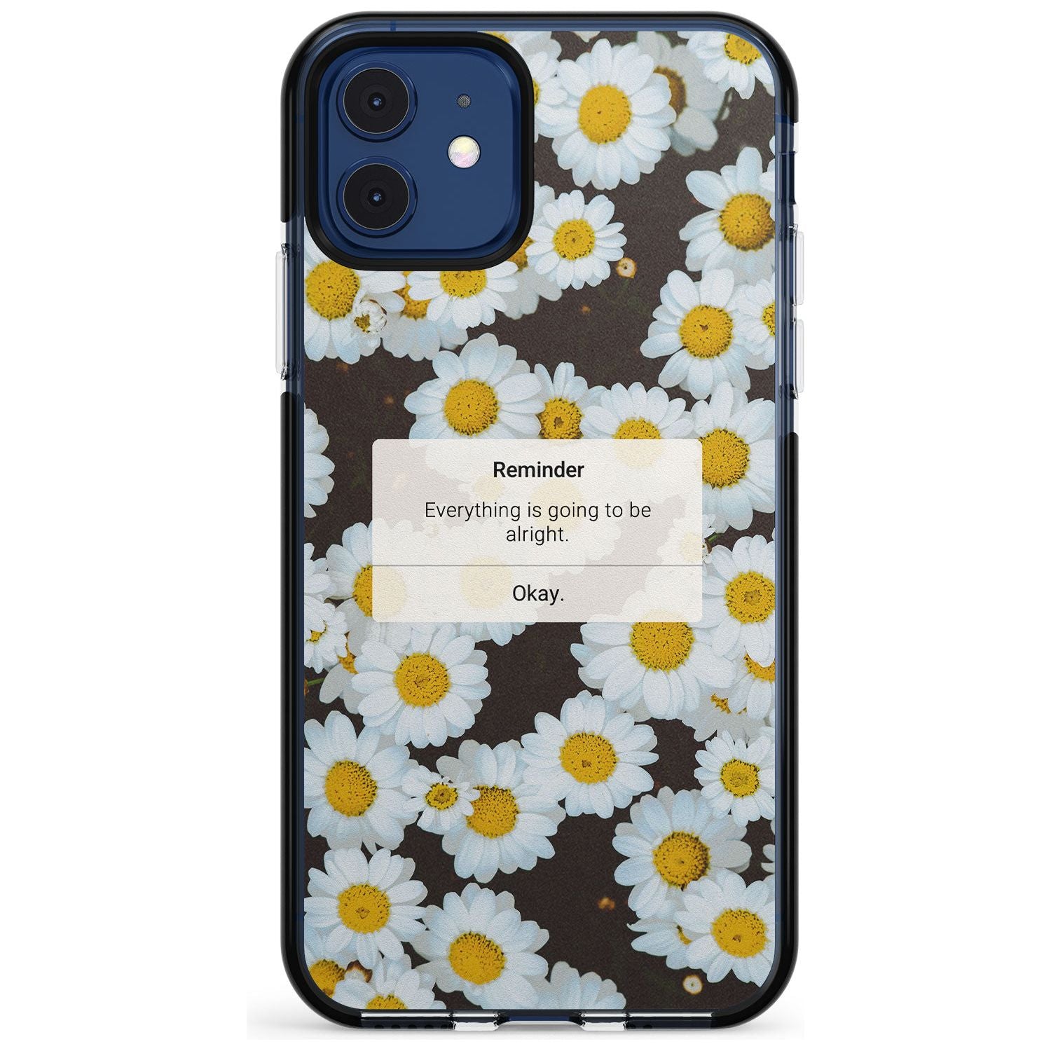 "Everything will be alright" iPhone Reminder Pink Fade Impact Phone Case for iPhone 11 Pro Max