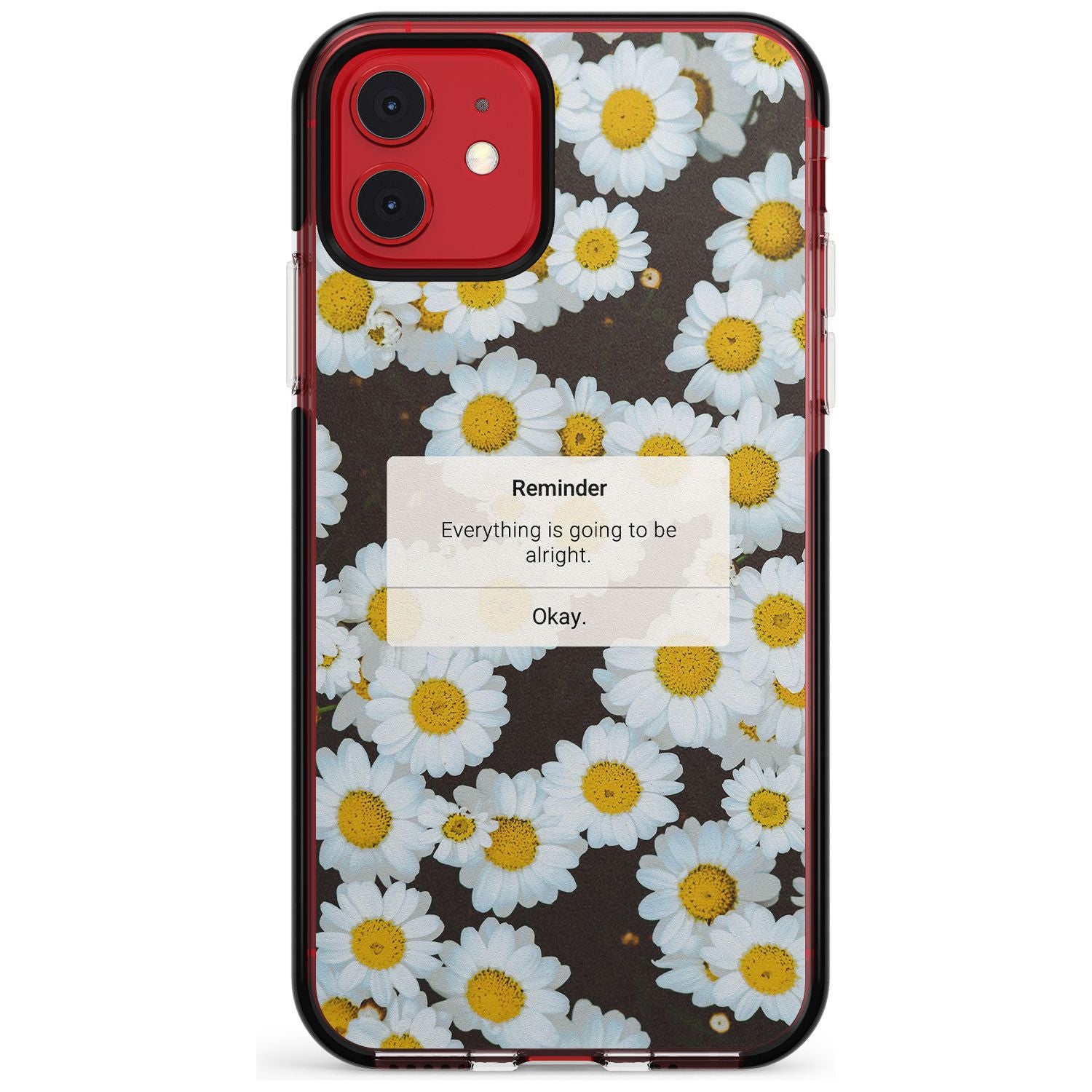 "Everything will be alright" iPhone Reminder Pink Fade Impact Phone Case for iPhone 11 Pro Max