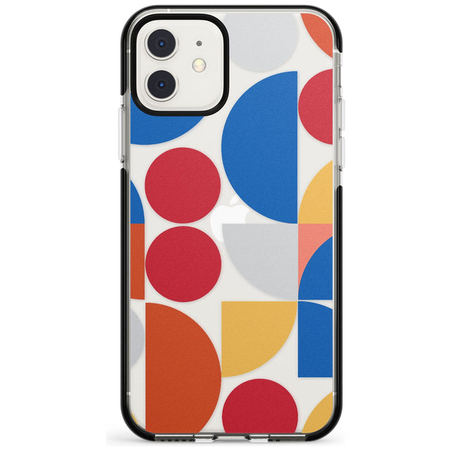 Abstract Colourful Mix Black Impact Phone Case for iPhone 11