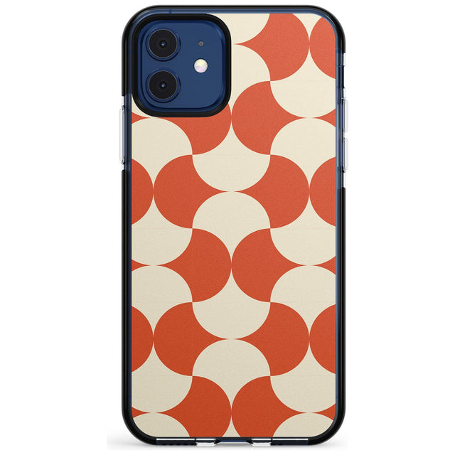 Abstract Retro Shapes: Psychedelic Pattern Pink Fade Impact Phone Case for iPhone 11 Pro Max