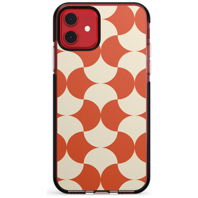Abstract Retro Shapes: Psychedelic Pattern Pink Fade Impact Phone Case for iPhone 11 Pro Max