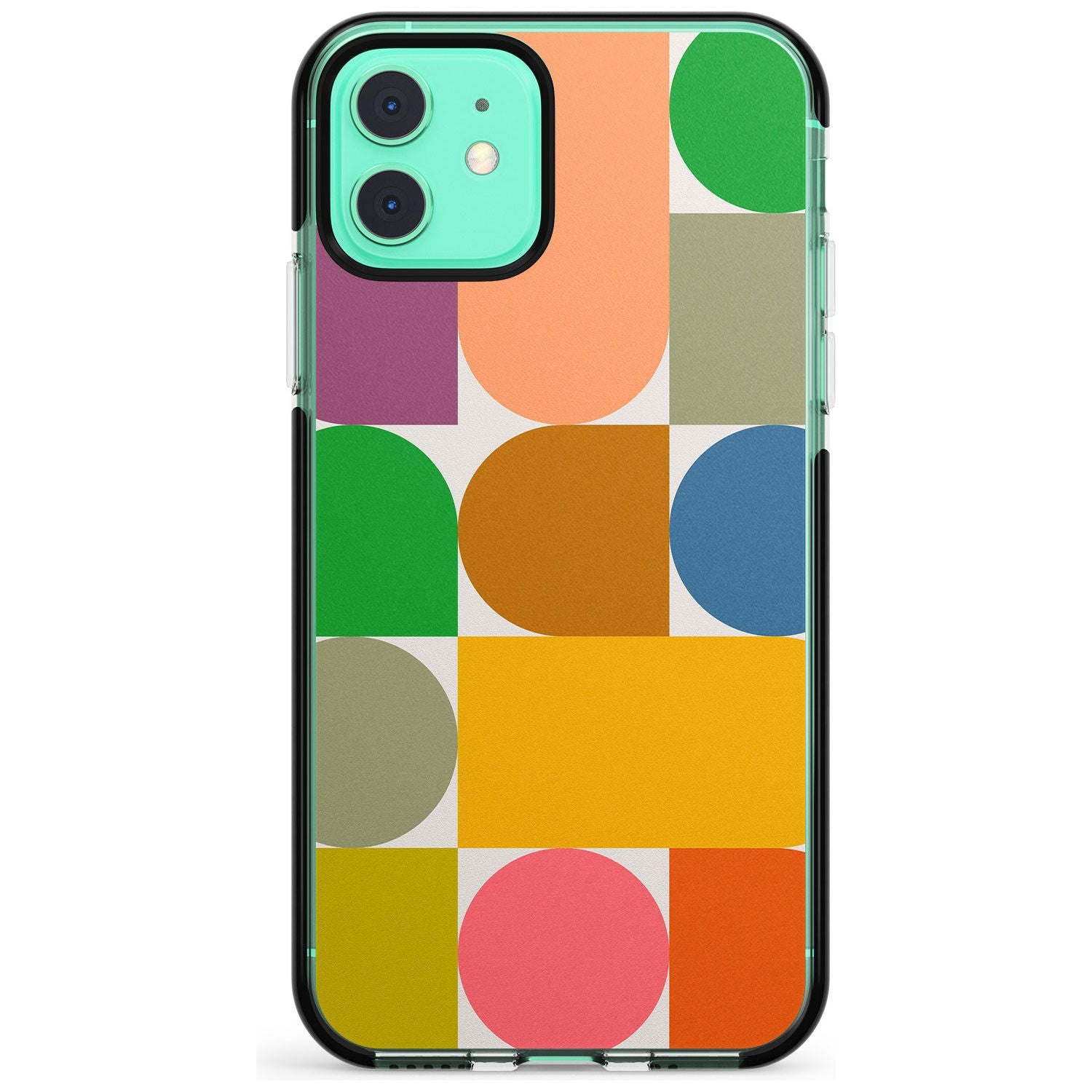 Abstract Retro Shapes: Rainbow Mix Pink Fade Impact Phone Case for iPhone 11 Pro Max