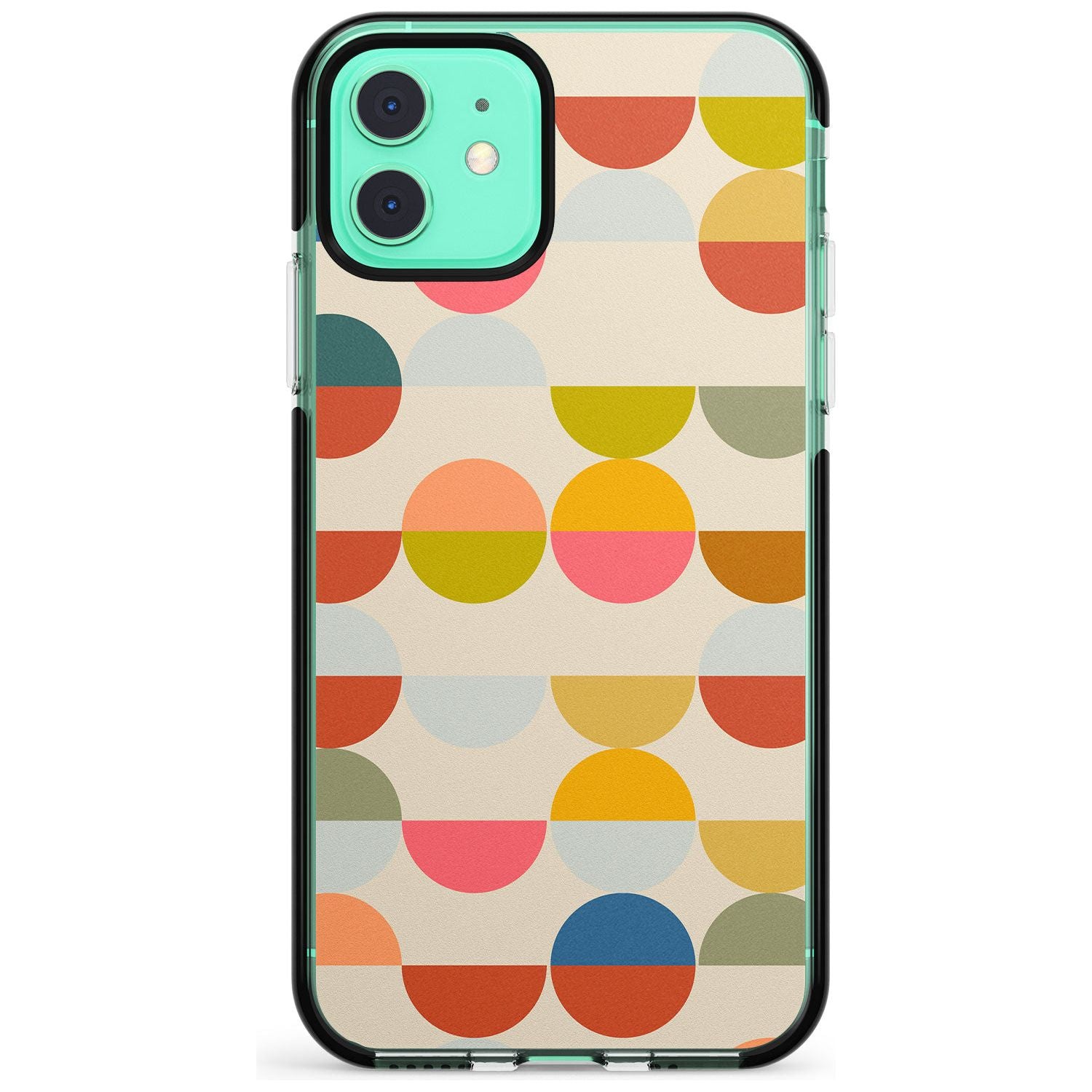 Abstract Retro Shapes: Colourful Circles Pink Fade Impact Phone Case for iPhone 11 Pro Max