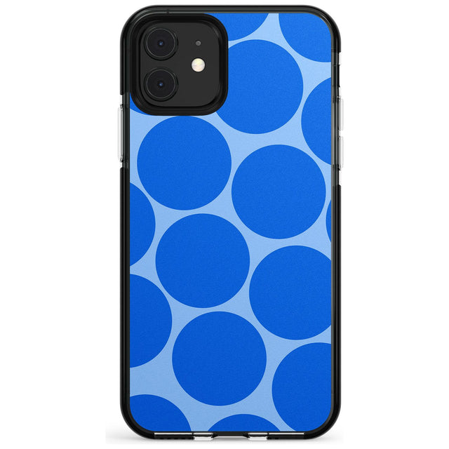 Abstract Retro Shapes: Blue Dots Pink Fade Impact Phone Case for iPhone 11 Pro Max