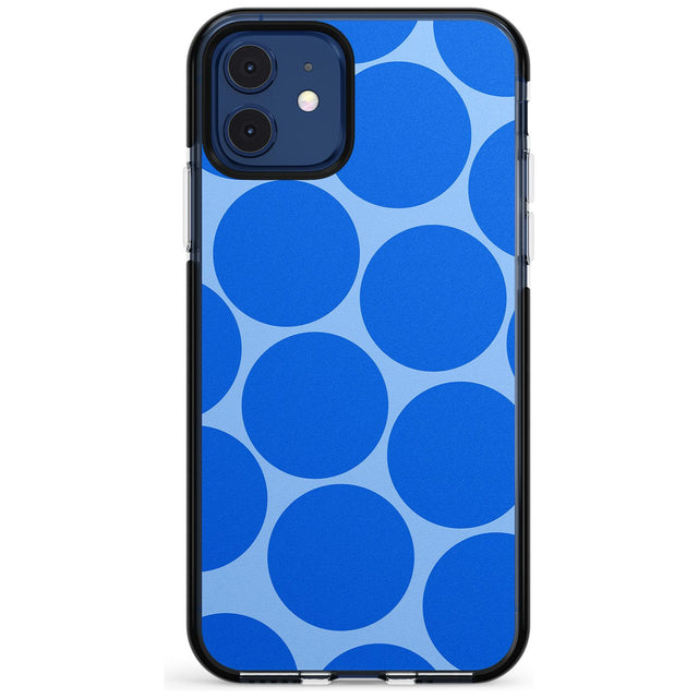 Abstract Retro Shapes: Blue Dots Pink Fade Impact Phone Case for iPhone 11 Pro Max