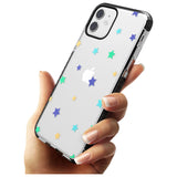 White Stars Pattern Black Impact Phone Case for iPhone 11